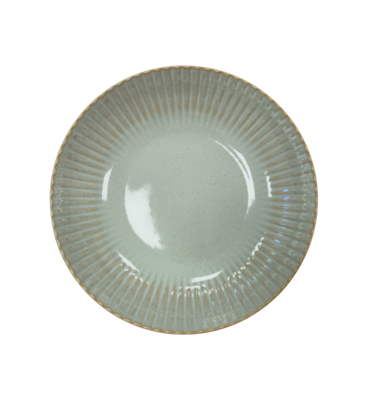 LUBIANA DAISY STONEWARE EUKALIPTUS | Serwis obiadowy 18 elementów dla 6 osób | kolor zielony