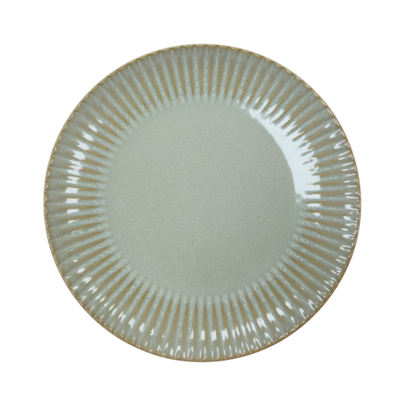LUBIANA DAISY STONEWARE EUKALIPTUS | Serwis obiadowy 18 elementów dla 6 osób | kolor zielony