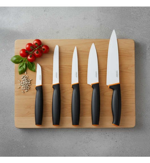 FISKARS CONTROL+ Zestaw 5 noży FAVOURITE + COOK'S SET w pudełku / japońska stal nierdzewna