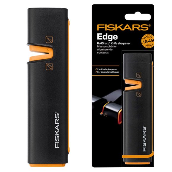 FISKARS CONTROL+ Zestaw 5 noży w pudełku + Ostrzałka Edge / japońska stal nierdzewna