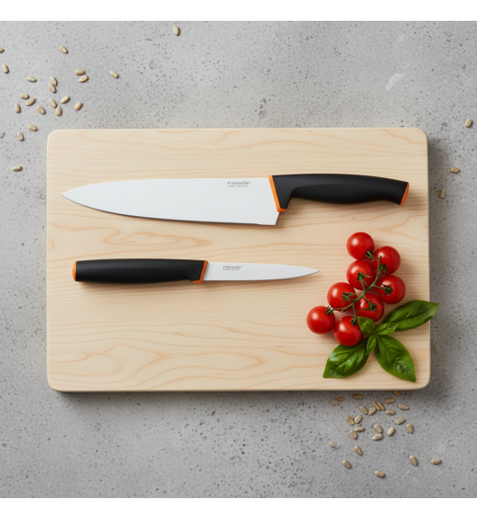 FISKARS CONTROL+ Zestaw 5 noży w pudełku + Ostrzałka Edge / japońska stal nierdzewna