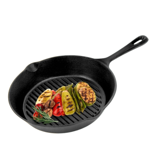 HAGE Patelnia żeliwna grillowa 31 cm Cast Iron