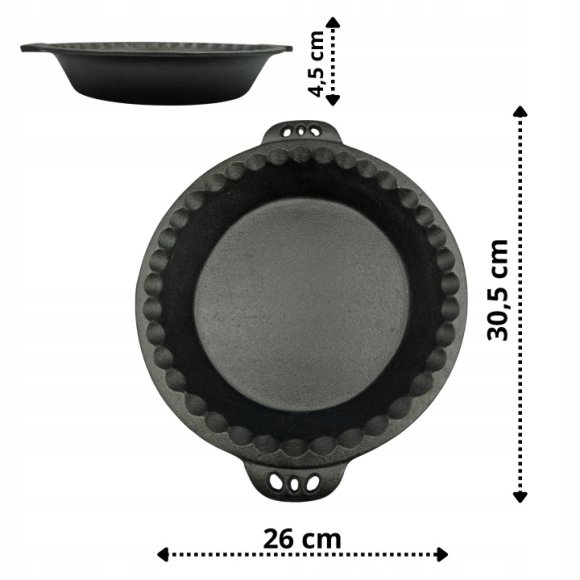 HAGE Forma żeliwna do tarty 26 cm