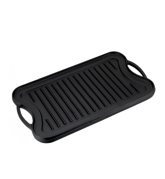 HAGE Płyta patelnia żeliwna grillowa 51x26 cm dwustronna