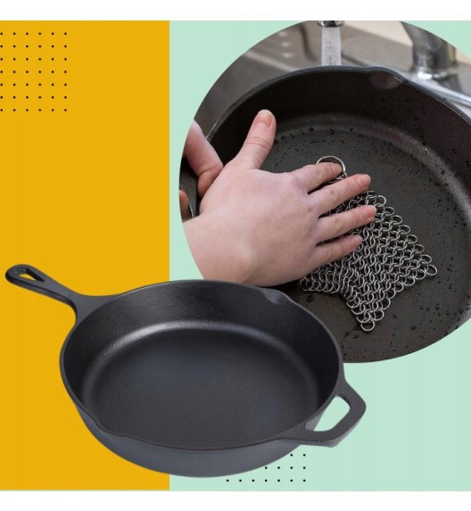 HAGE Patelnia żeliwna 31 cm z uchem Cast Iron
