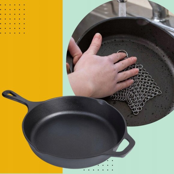 HAGE Patelnia żeliwna 31 cm z uchem Cast Iron