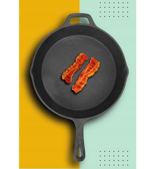 HAGE Patelnia żeliwna 31 cm z uchem Cast Iron
