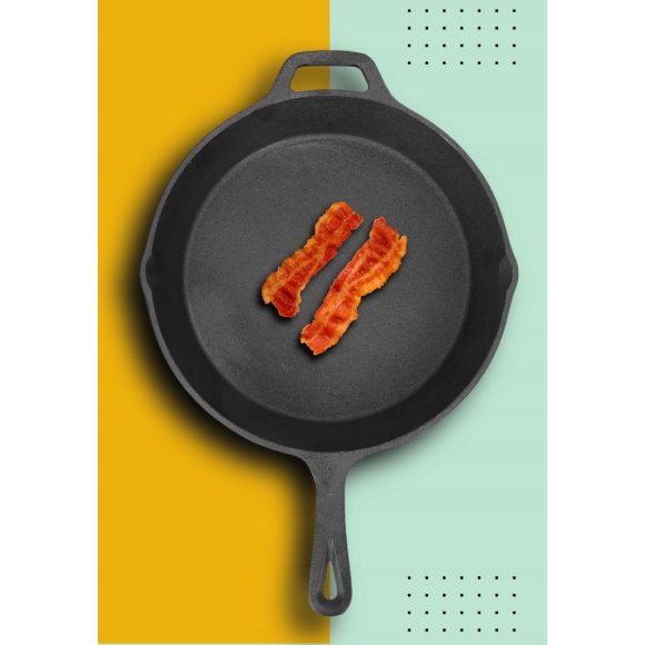 HAGE Patelnia żeliwna 31 cm z uchem Cast Iron