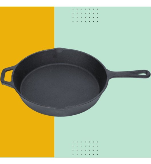 HAGE Patelnia żeliwna 31 cm z uchem Cast Iron