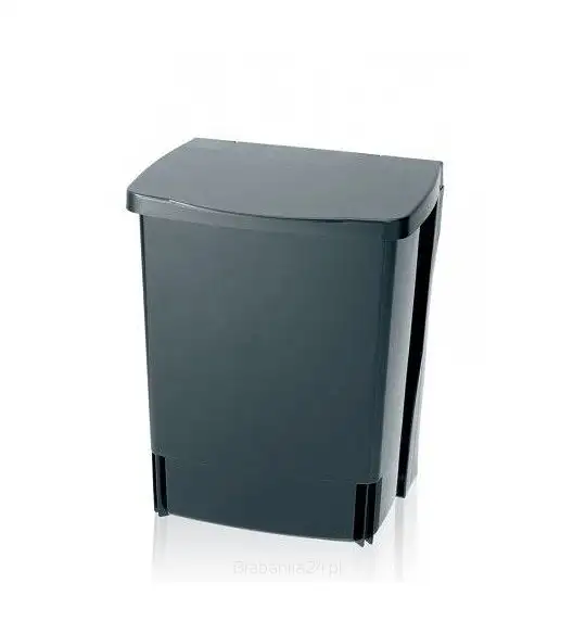 BRABANTIA Kosz szafkowy prostokątny - 10 L z wytrzymałego tworzywa - czarny 395246