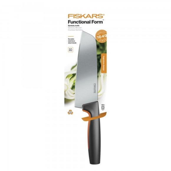 FISKARS FUNCTIONAL FORM Komplet 7 noży kuchennych luzem + Ostrzałka EDGE
