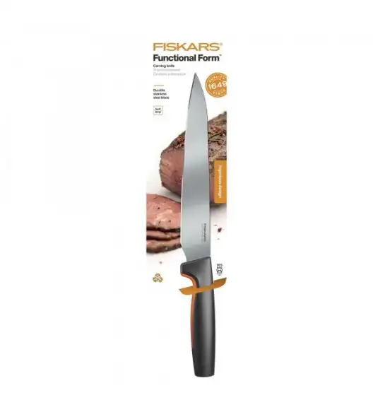 FISKARS FUNCTIONAL FORM Komplet 7 noży kuchennych luzem + Ostrzałka EDGE