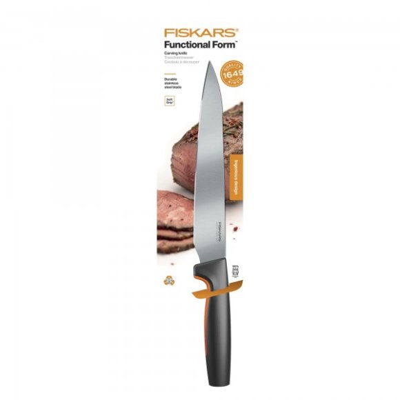 FISKARS FUNCTIONAL FORM Komplet 7 noży kuchennych luzem + Ostrzałka EDGE