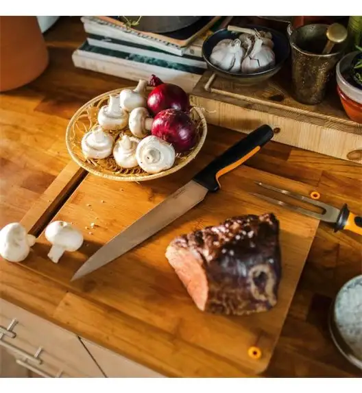 FISKARS FUNCTIONAL FORM Komplet 7 noży kuchennych luzem + Ostrzałka EDGE