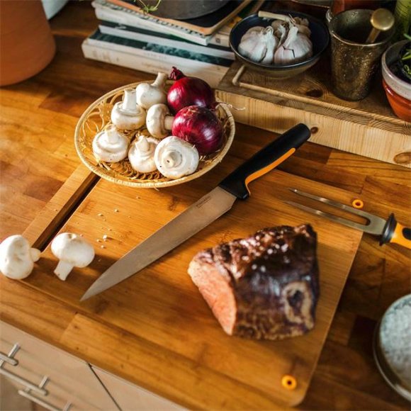 FISKARS FUNCTIONAL FORM Komplet 7 noży kuchennych luzem + Ostrzałka EDGE