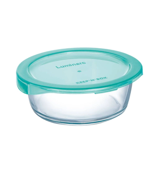 LUMINARC LAGOON KEEP'N' BOX POJEMNIK OKRĄGŁY 670 ML + POKRYWKA
