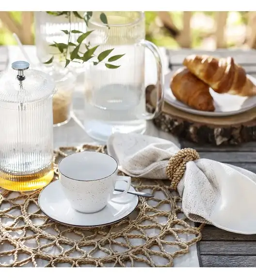 WYPRZEDAŻ! CHODZIEŻ CITY CT00 ŻYWIOŁY Filiżanka ze spodkiem  250 ml / 1 szt. / CHŁODNY POWIEW / porcelana