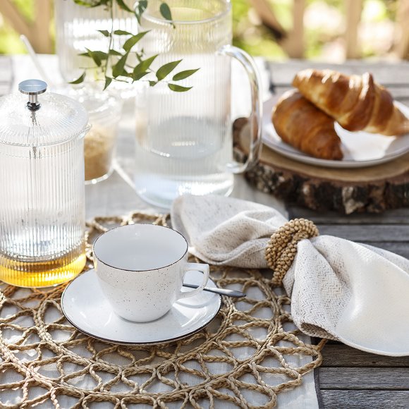 WYPRZEDAŻ! CHODZIEŻ CITY CT00 ŻYWIOŁY Filiżanka ze spodkiem  250 ml / 1 szt. / CHŁODNY POWIEW / porcelana