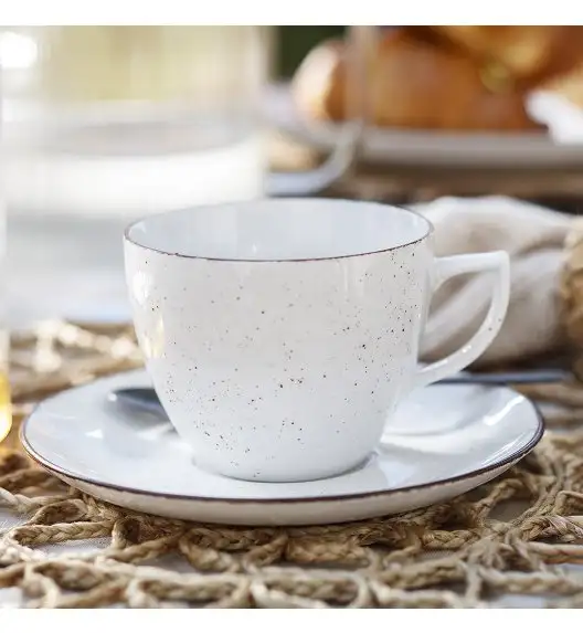 WYPRZEDAŻ! CHODZIEŻ CITY CT00 ŻYWIOŁY Filiżanka ze spodkiem  250 ml / 1 szt. / CHŁODNY POWIEW / porcelana
