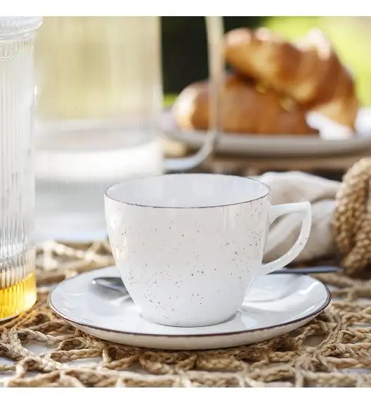 WYPRZEDAŻ! CHODZIEŻ CITY CT00 ŻYWIOŁY Filiżanka ze spodkiem  250 ml / 1 szt. / CHŁODNY POWIEW / porcelana
