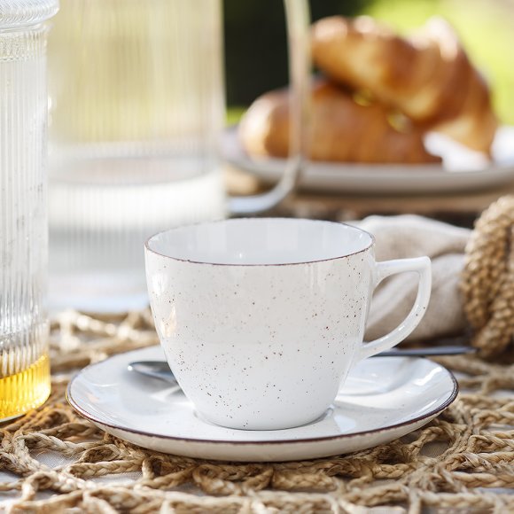 WYPRZEDAŻ! CHODZIEŻ CITY CT00 ŻYWIOŁY Filiżanka ze spodkiem  250 ml / 1 szt. / CHŁODNY POWIEW / porcelana