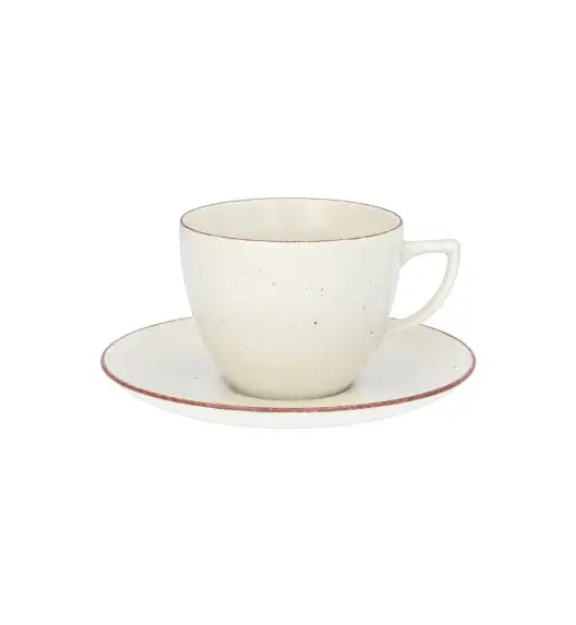 WYPRZEDAŻ! CHODZIEŻ CITY CT02 ŻYWIOŁY Filiżanka ze spodkiem 250 ml / 2 szt. / PUSTYNNY PIASEK / porcelana