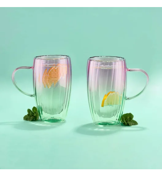 AMBITION PASTELLO KOMPLET 2 SZKLANEK TERMICZNYCH 450 ML