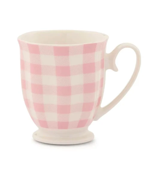 AMBITION PASTELLO KUBEK 300 ML PORCELANA NBC KRATKA RÓŻOWY