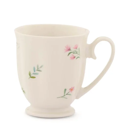 AMBITION PASTELLO KUBEK 300 ML PORCELANA NBC BIAŁY RZADKIE KWIATY