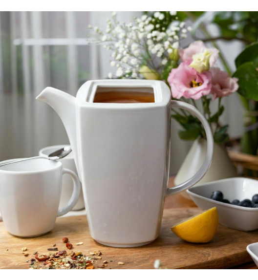 WYPRZEDAŻ! LUBIANA VICTORIA Imbryk 1,35 l bez pokrywki | porcelana biała