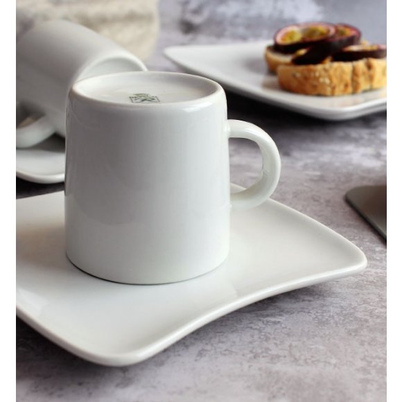 WYPRZEDAŻ! ARZBERG SANDY 6x talerz deserowy + 5x filiżanka / 11 el / porcelana