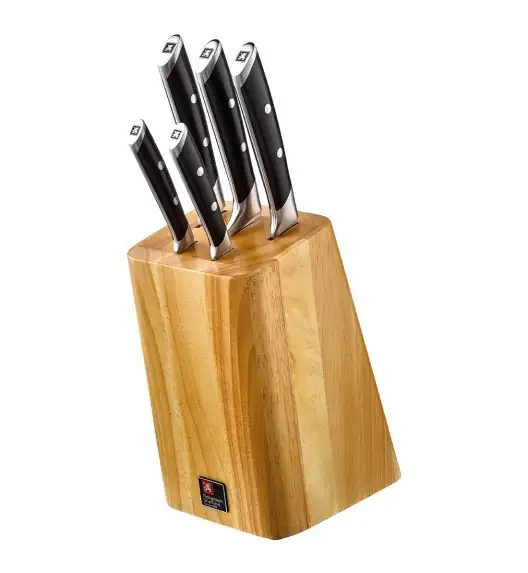 RICHARDSON SHEFFIELD VISION Zestaw 5 noży kuchennych w bloku drewnianym