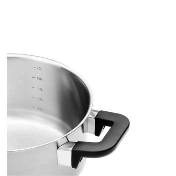 GERLACH PURE Komplet Garnki z pokrywkami 10 el / indukcja + Gerlach Granitex Patelnia 20, 24, 28 cm