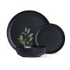 WYPRZEDAŻ! MG HOME | ZESTAW OBIADOWY Z KAMIONKI ARTENA BLACK 17 EL