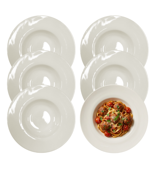 KAIA HOME AURA Komplet 6x Talerz głęboki do pasty 26 cm