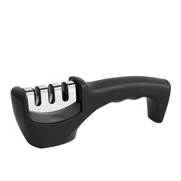 FISKARS CONTROL+ Zestaw 4 noży kuchennych FAVOURITE SET + Ostrzałka 3w1 uniwersalna / japońska stal nierdzewna