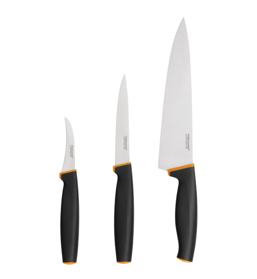 FISKARS CONTROL+ Zestaw 3 noży kuchennych COOK'S SET / japońska stal nierdzewna