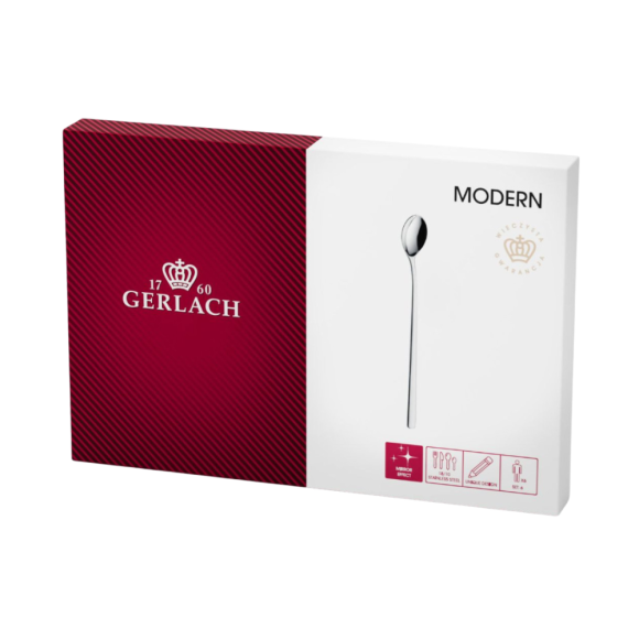GERLACH MODERN Sztućce Komplet 6-szt. Łyżeczka do latte w pudełku