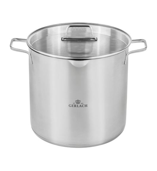 GERLACH AMBIENTE Garnek 15 L z pokrywką 28 cm / stal nierdzewna 18/10