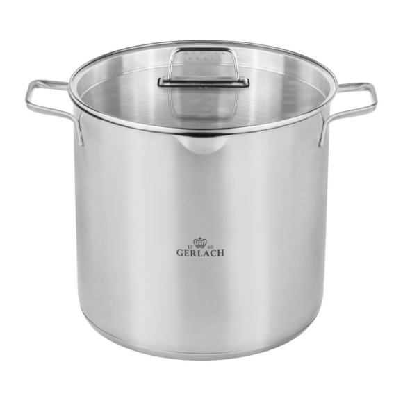 GERLACH AMBIENTE Garnek 15 L z pokrywką 28 cm / stal nierdzewna 18/10