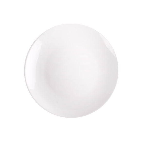 PRIMA DECO Talerz porcelanowy deserowy 17,5 cm biały