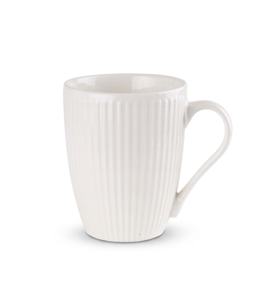 PRIMA DECO Kubek ryflowany 330 ml kremowy