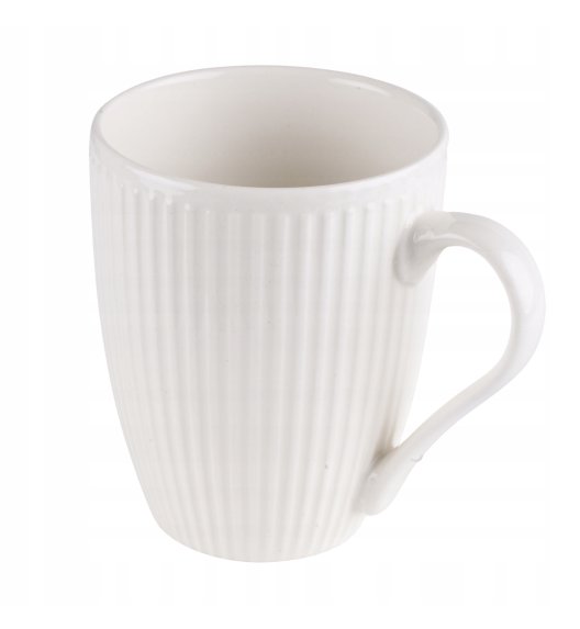 PRIMA DECO Kubek ryflowany 330 ml kremowy