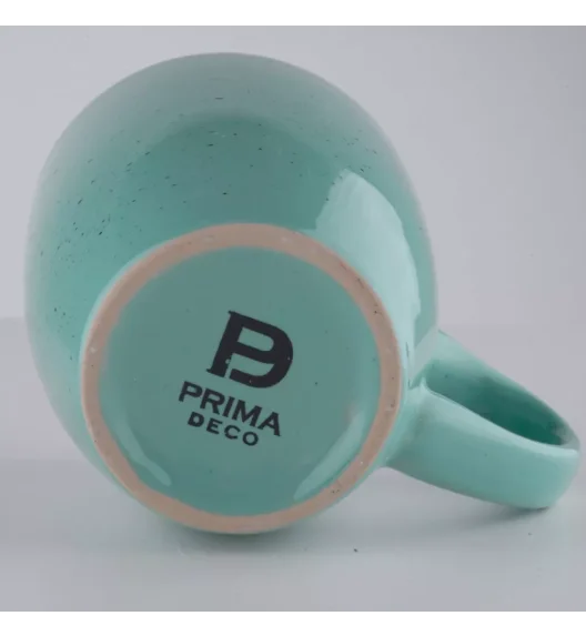 PRIMA DECO Komplet obiadowy 24 el dla 6 os / turkusowy / kamionka