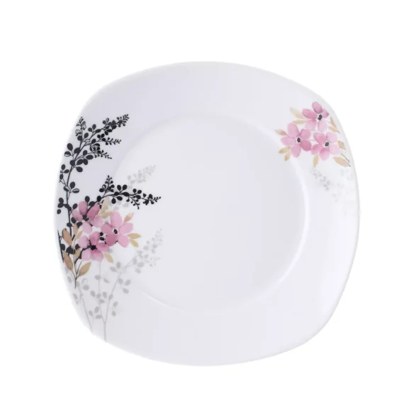 PRIMA DECO Komplet obiadowy 18 el 6 os Azalia kwadrat