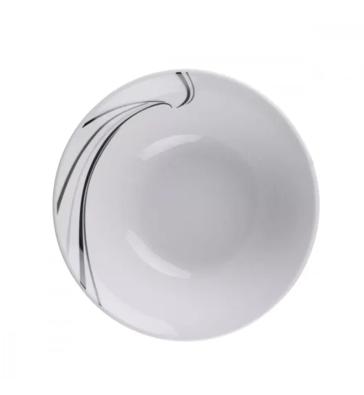 PRIMA DECO Komplet obiadowy 18 el 6 os Czarna mozaika okrągły