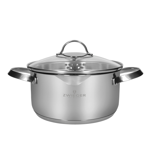 ZWIEGER VERON Komplet garnków 6 el z pokrywkami 20, 22, 24 cm + Patelnie 20, 24, 28 cm + Pokrywki szklane