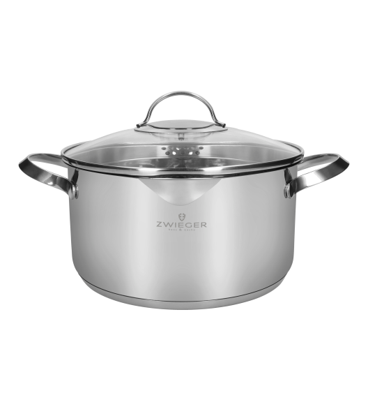 ZWIEGER VERON Komplet garnków 6 el z pokrywkami 20, 22, 24 cm + Patelnie 20, 24, 28 cm + Pokrywki szklane