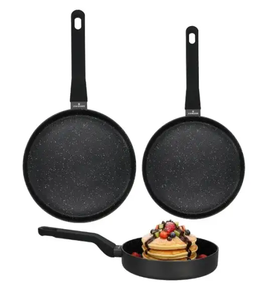 ZWIEGER VERON Komplet garnków 6 el z pokrywkami 20, 22, 24 cm + Patelnie 20, 24, 28 cm + Pokrywki szklane