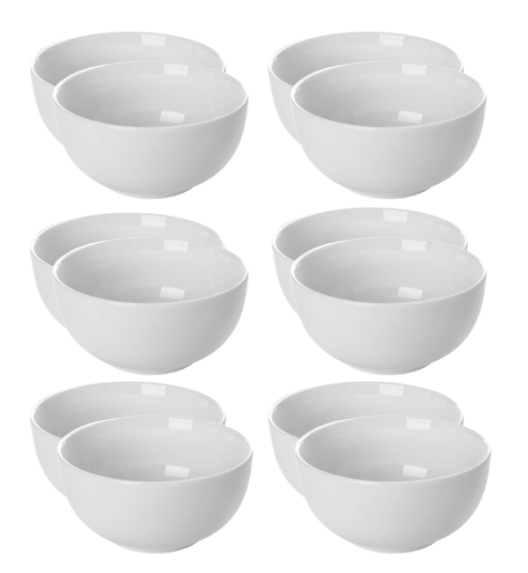LUBIANA WERSAL Salaterka 13,5 cm x 12 sztuk | porcelana luz